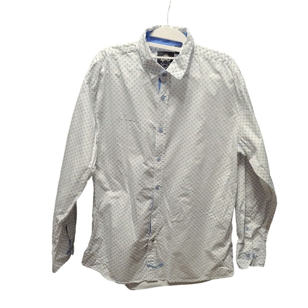 English Laundry Mens Button Up Shirt Multicolor Large 100% Cotton Long Sleeve